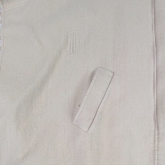 Coach Women's M/L Cream Wool Blend Poncho Cape Jacket Coat *NO BELT - Picture 3 of 11